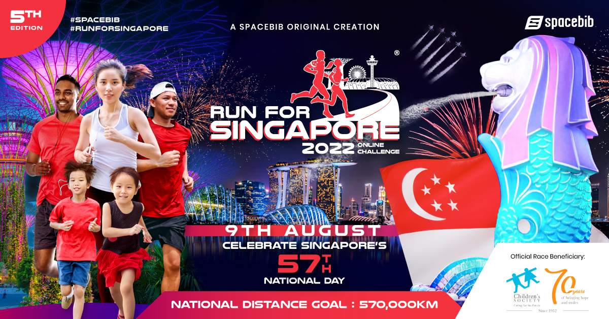 Run For Singapore 2023 Singapore National Day Virtual Race SG58